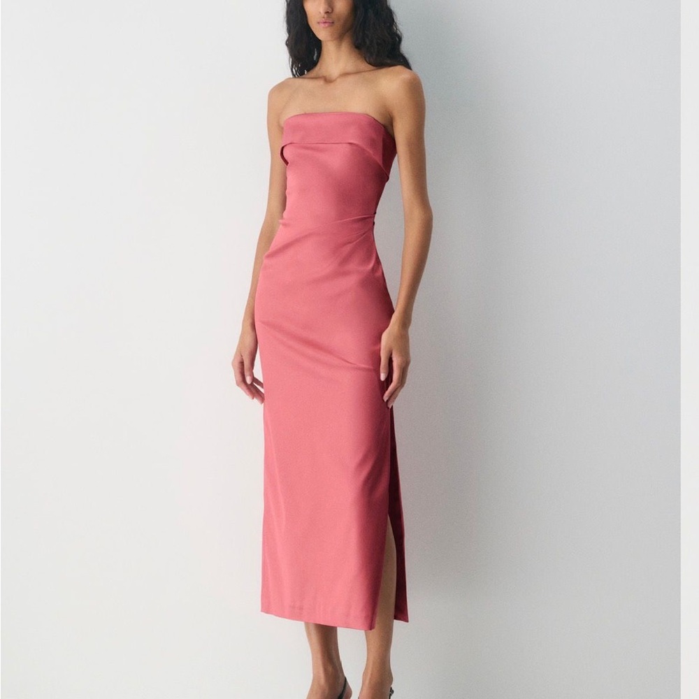 Aritzia Strapless Pink Dress